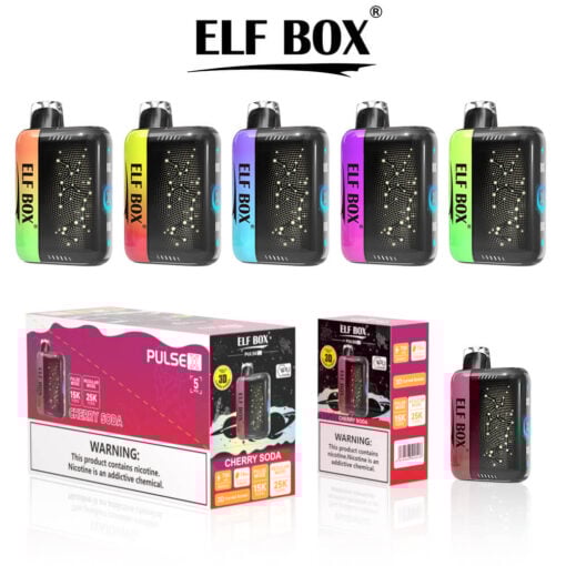 🛒Bulk Wholesale for Loyal Customers – Elf Box Pulse X 25000 Puffs | Dual Mesh Vape Like GeekBar Skyview | 0%-5% Nicotine | 3D LED Display | Rechargeable Disposable - Image 5