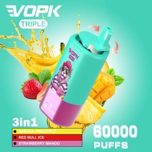 🍓🍉 VOPK Triple 60000 Puffs 3-in-1 Flavors Disposable Vape: The Ultimate Flavor Experience! 🍓🍉 - Image 11