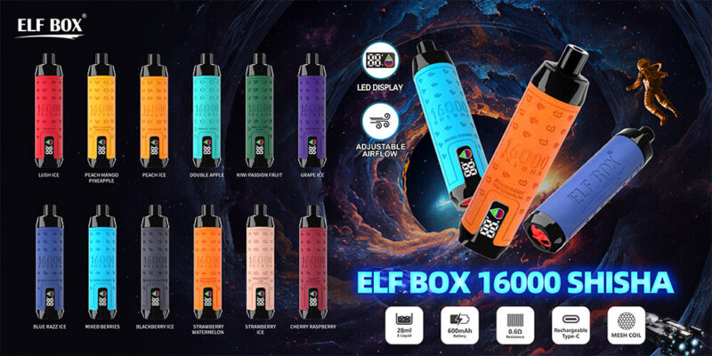 ELF BOX Shisha 16000 Puffs Disposable Vape