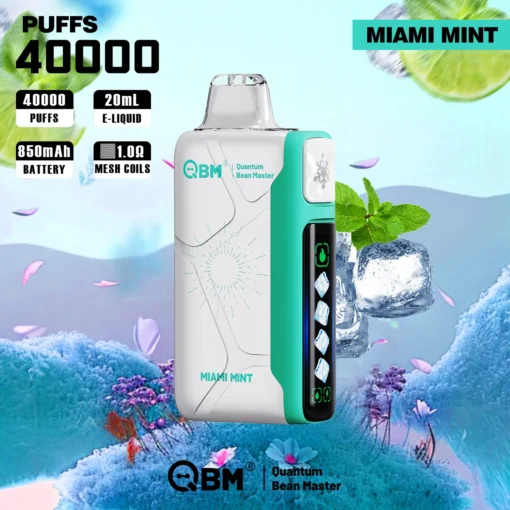 🚀 QBM 5 Levels Ice Control Smart Vape Bar – 40,000 Puffs of Chill ❄️❄️❄️❄️❄️ | All Flavors 🍉🍓🍍 - Image 8