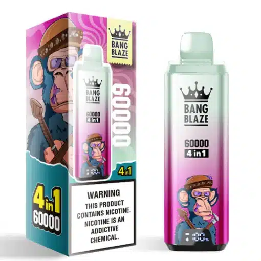 🛒Bang Blaze 60000 60k Puffs 4 in 1 Flavors Newest Original Rechargeable LCD Display Disposable Vape🎯 - Image 11