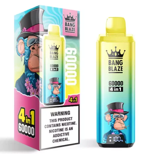 🛒Bang Blaze 60000 60k Puffs 4 in 1 Flavors Newest Original Rechargeable LCD Display Disposable Vape🎯 - Image 6