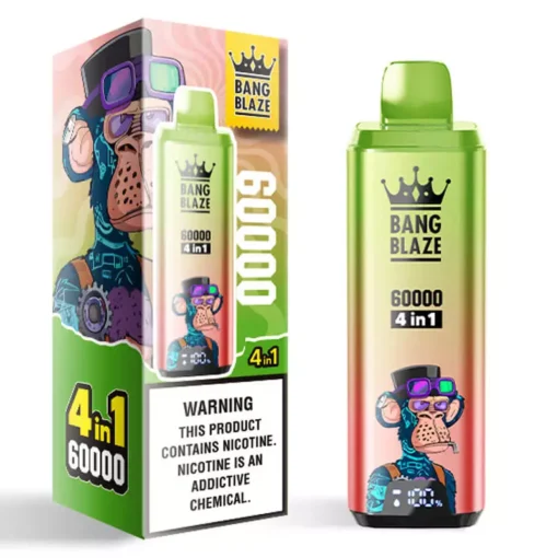🛒Bang Blaze 60000 60k Puffs 4 in 1 Flavors Newest Original Rechargeable LCD Display Disposable Vape🎯 - Image 7