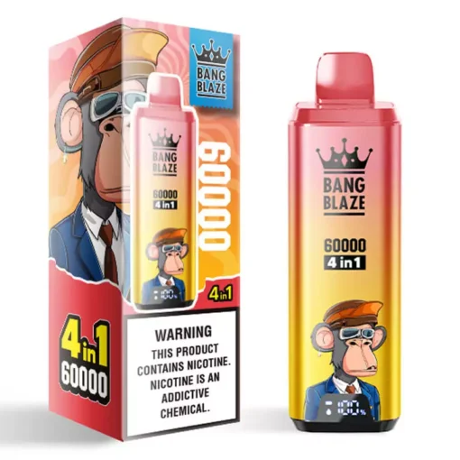 🛒Bang Blaze 60000 60k Puffs 4 in 1 Flavors Newest Original Rechargeable LCD Display Disposable Vape🎯 - Image 9